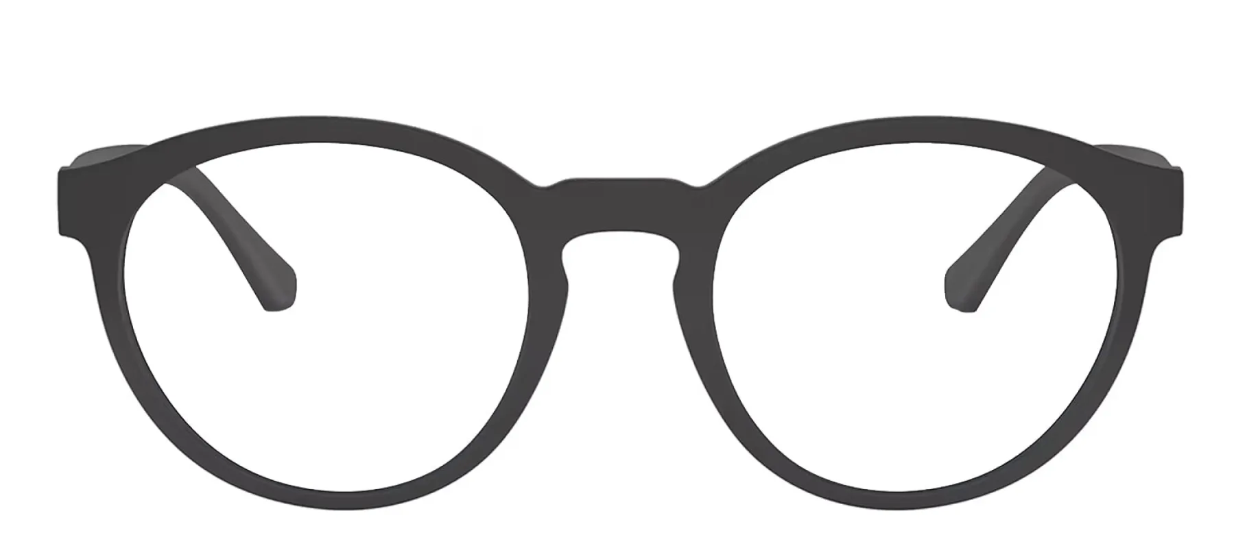 Emporio Armani EA 4152 58011W Phantos Plastic Black Sunglasses with Clear Lens sold by Gaffos