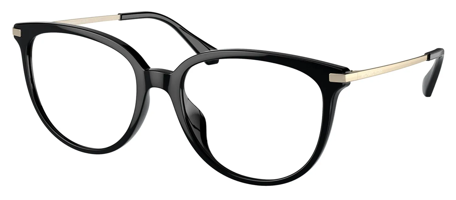 Michael Kors WESTPORT MK 4106U 3005 Round Plastic Black Eyeglasses with Logo Stamped Demo Lenses sold by Gaffos product image thumbnail 2