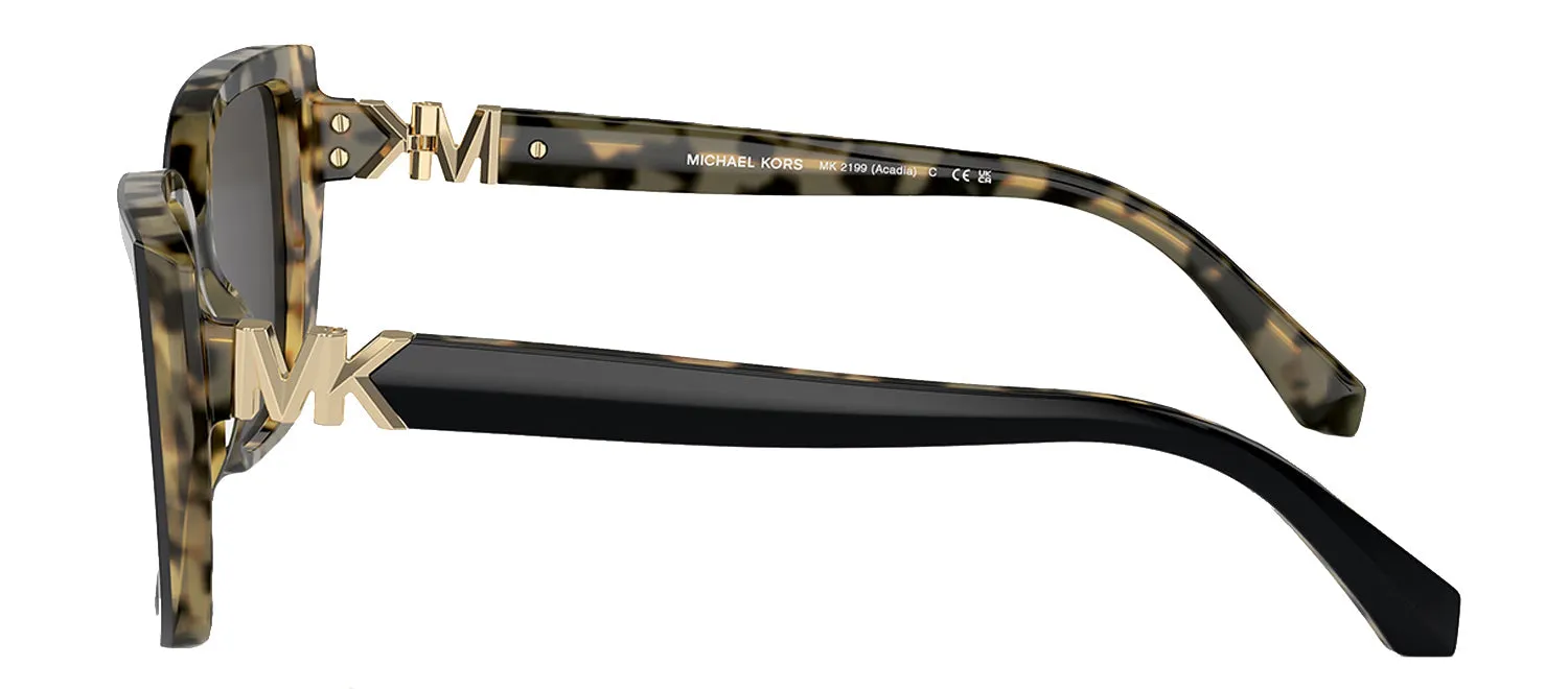 Michael Kors ACADIA MK 2199 395087 Rectangle Plastic Tortoise Sunglasses with Grey Lens sold by Gaffos product image thumbnail 3