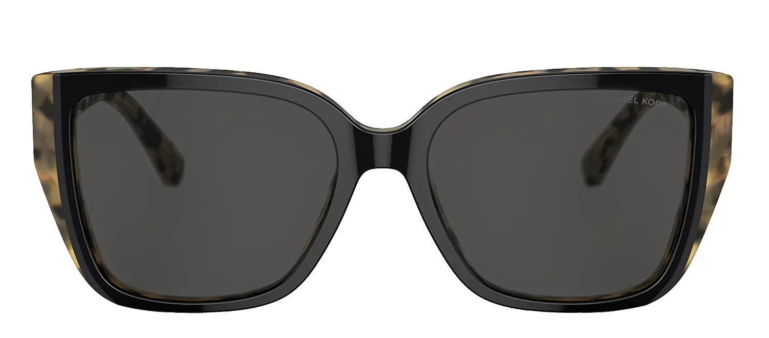 Michael Kors ACADIA MK 2199 395087 Rectangle Plastic Tortoise Sunglasses with Grey Lens sold by Gaffos