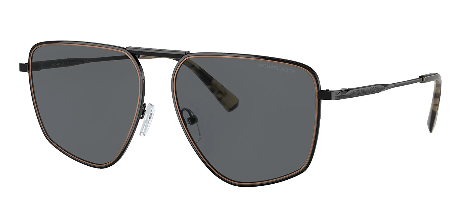 Michael Kors SILVERTON MK 1153 100587 Pilot Metal Black Sunglasses with Grey Lens sold by Gaffos product image thumbnail 2