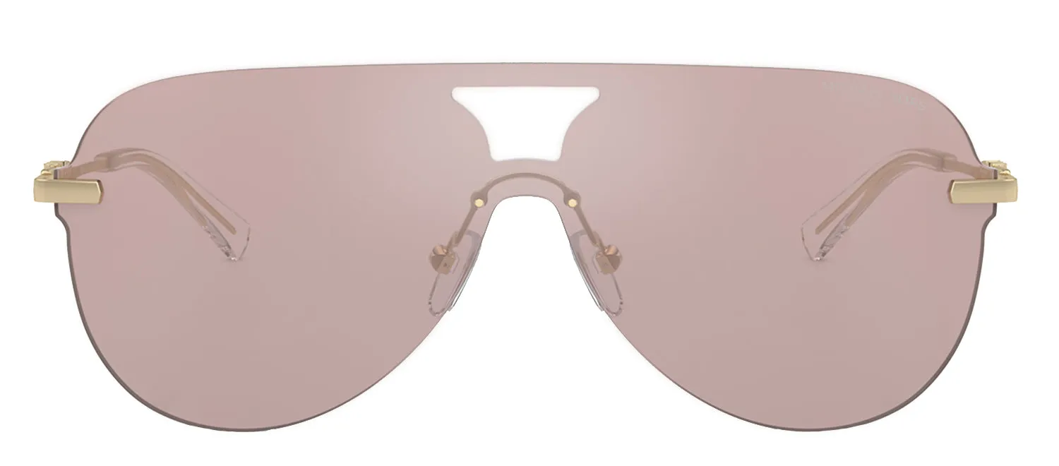 Michael Kors CYPRUS MK 1149 1014VS Pilot Metal Gold Sunglasses with Pink Mirror Lens sold by Gaffos