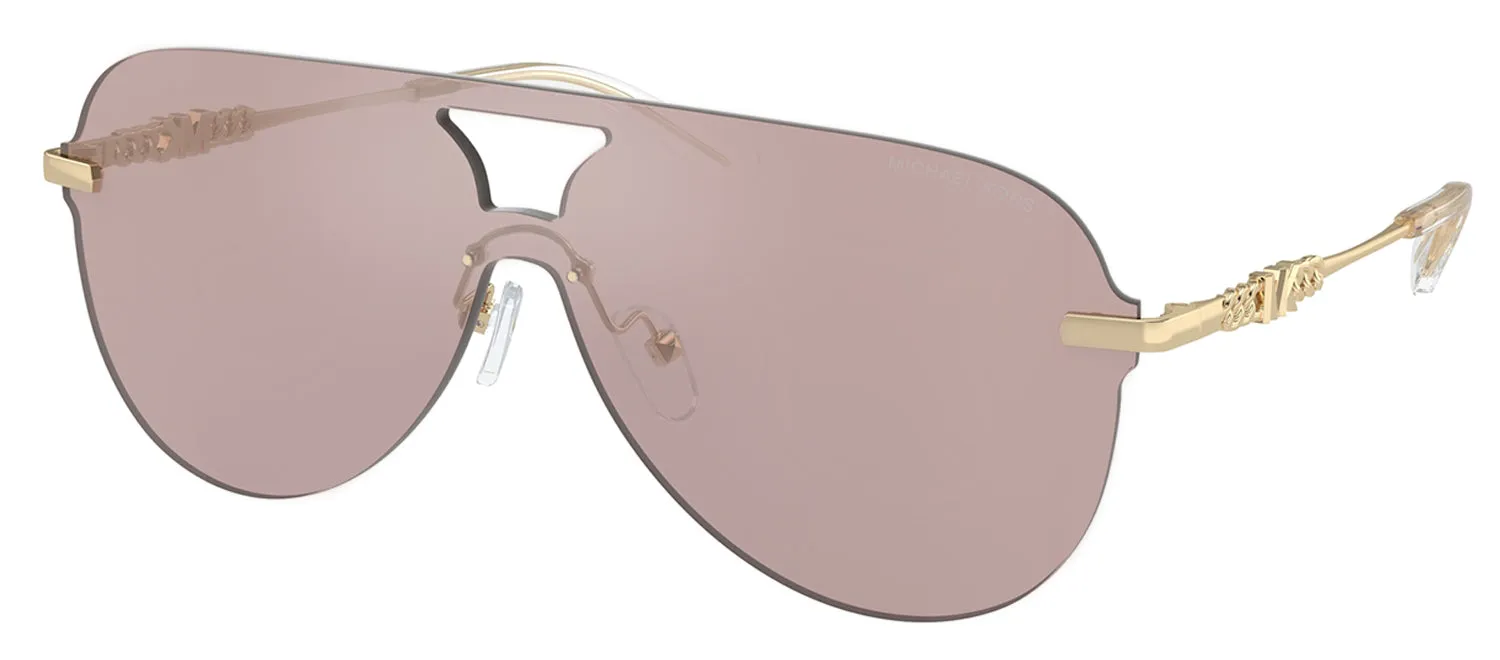Michael Kors CYPRUS MK 1149 1014VS Pilot Metal Gold Sunglasses with Pink Mirror Lens sold by Gaffos product image thumbnail 2
