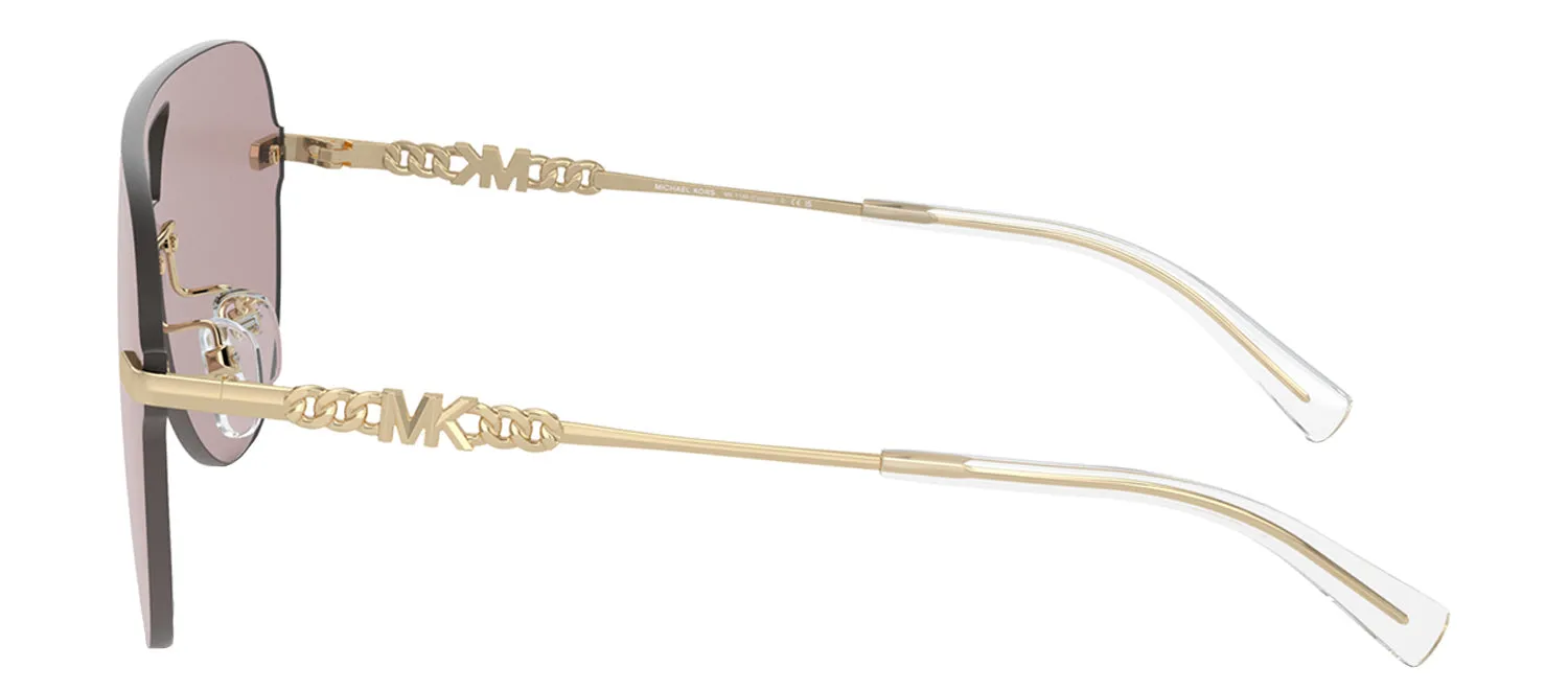 Michael Kors CYPRUS MK 1149 1014VS Pilot Metal Gold Sunglasses with Pink Mirror Lens sold by Gaffos product image thumbnail 3