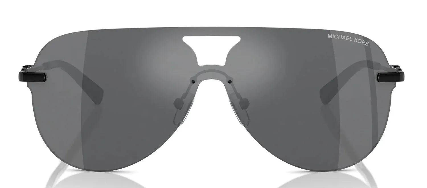 Michael Kors CYPRUS MK 1149 11056G Pilot Metal Black Sunglasses with Grey Mirror Lens sold by Gaffos