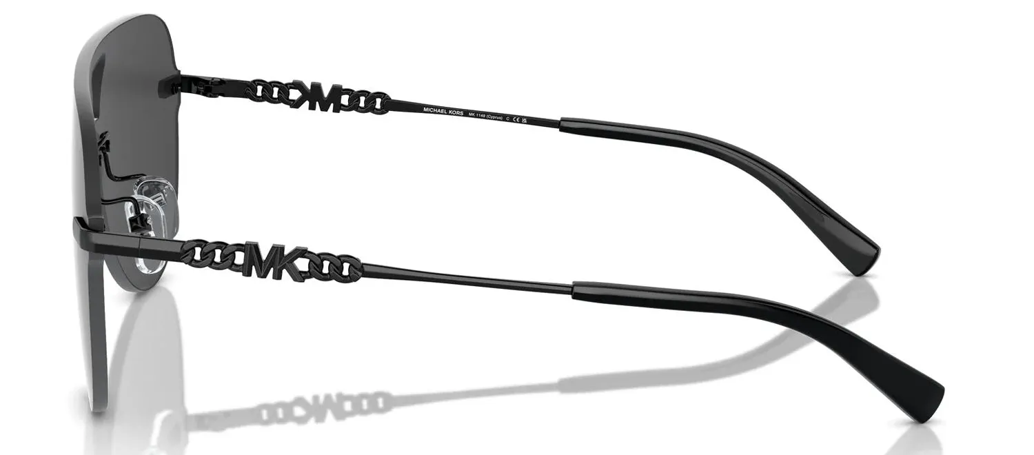 Michael Kors CYPRUS MK 1149 11056G Pilot Metal Black Sunglasses with Grey Mirror Lens sold by Gaffos product image thumbnail 3