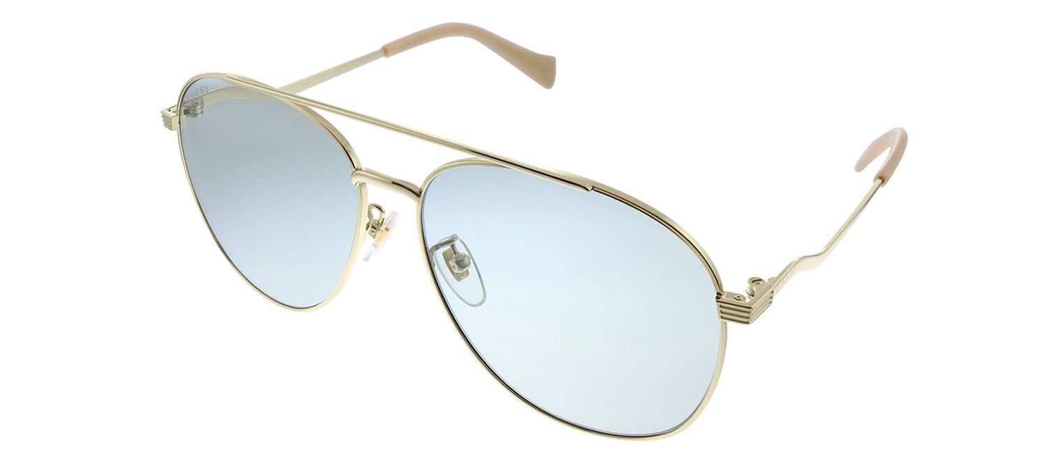 Gucci GG 0969S 003 Aviator Metal Gold Sunglasses with Blue Lens sold by Gaffos product image thumbnail 2