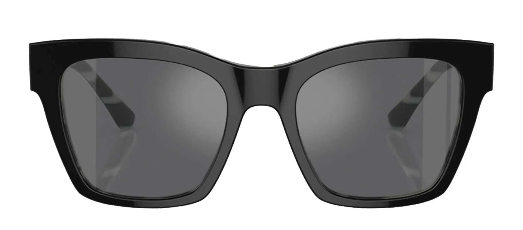 Dolce & Gabbana DG 4384 33726G Square Plastic Black Sunglasses with Grey Mirror Lens sold by Gaffos