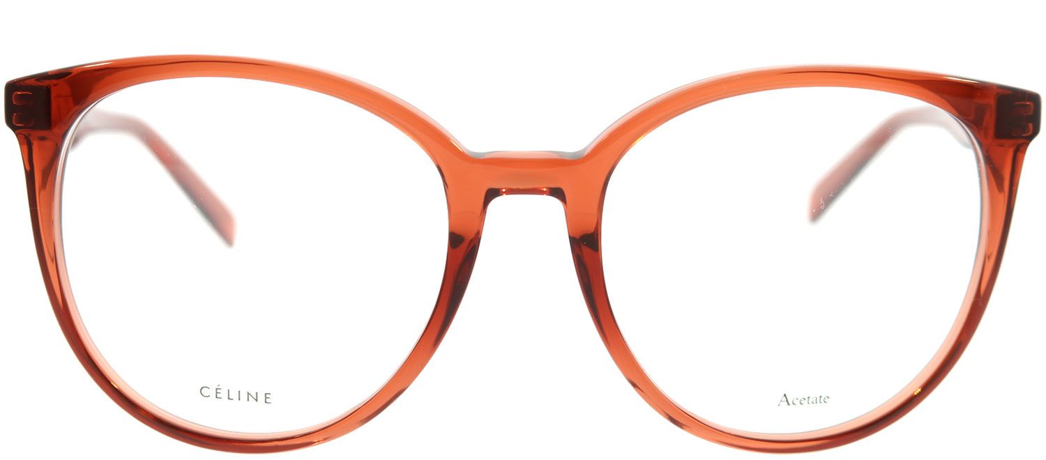 Celine CL 41348 EFB Round Plastic Orange Eyeglasses with Demo Lens sold by Gaffos