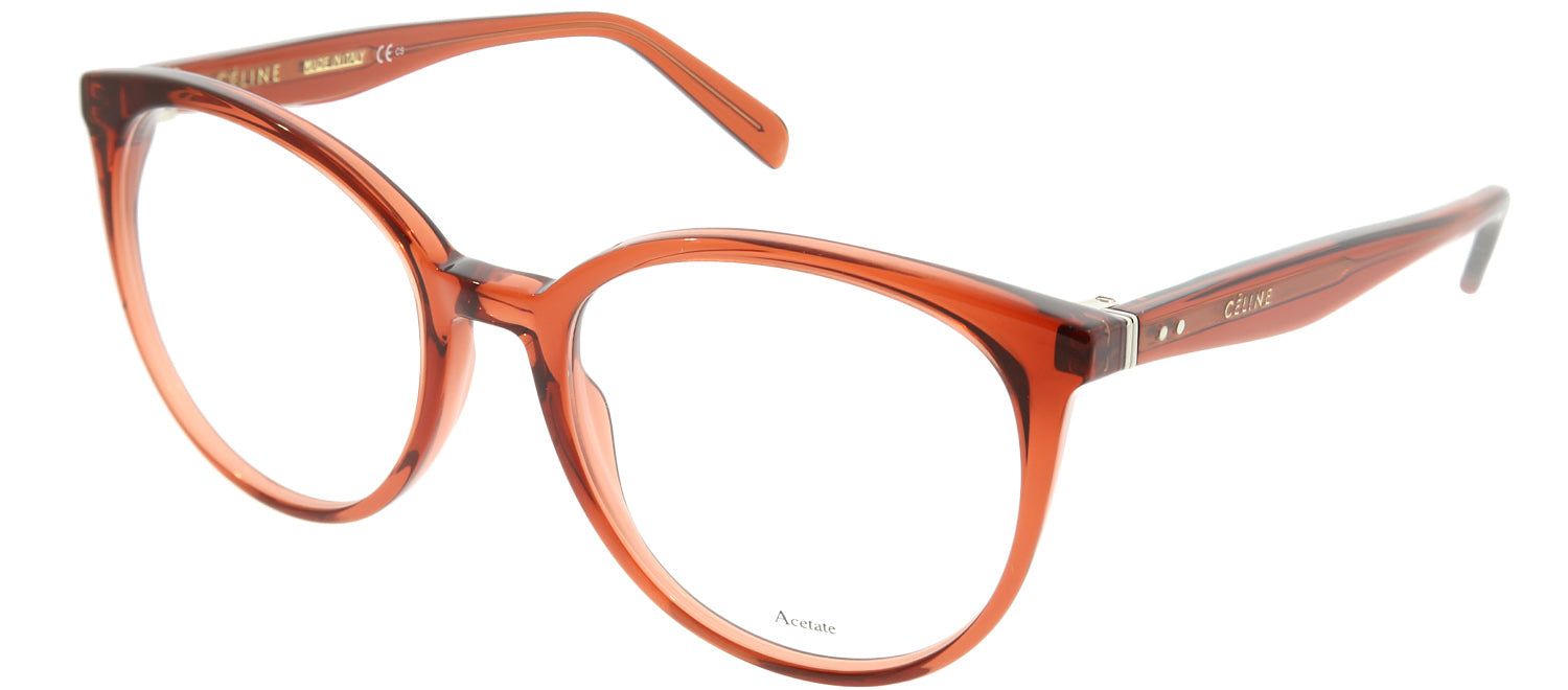 Celine CL 41348 EFB Round Plastic Orange Eyeglasses with Demo Lens sold by Gaffos product image thumbnail 2