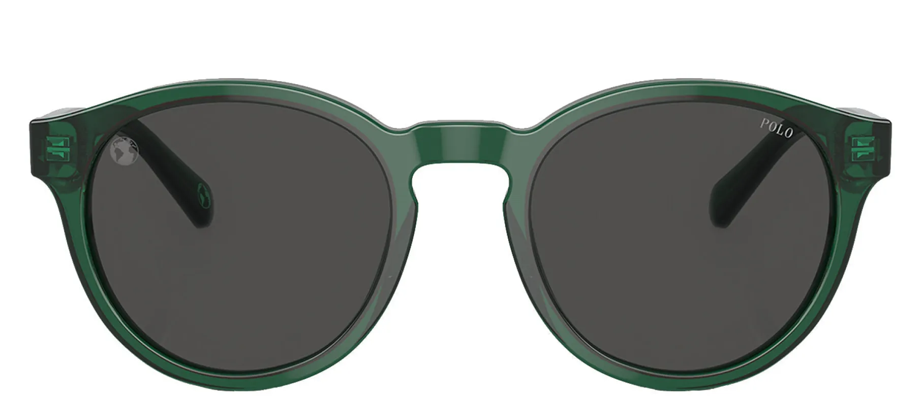 Ralph Lauren PH 4192 608487 Round Plastic Green Sunglasses with Grey Lens sold by Gaffos