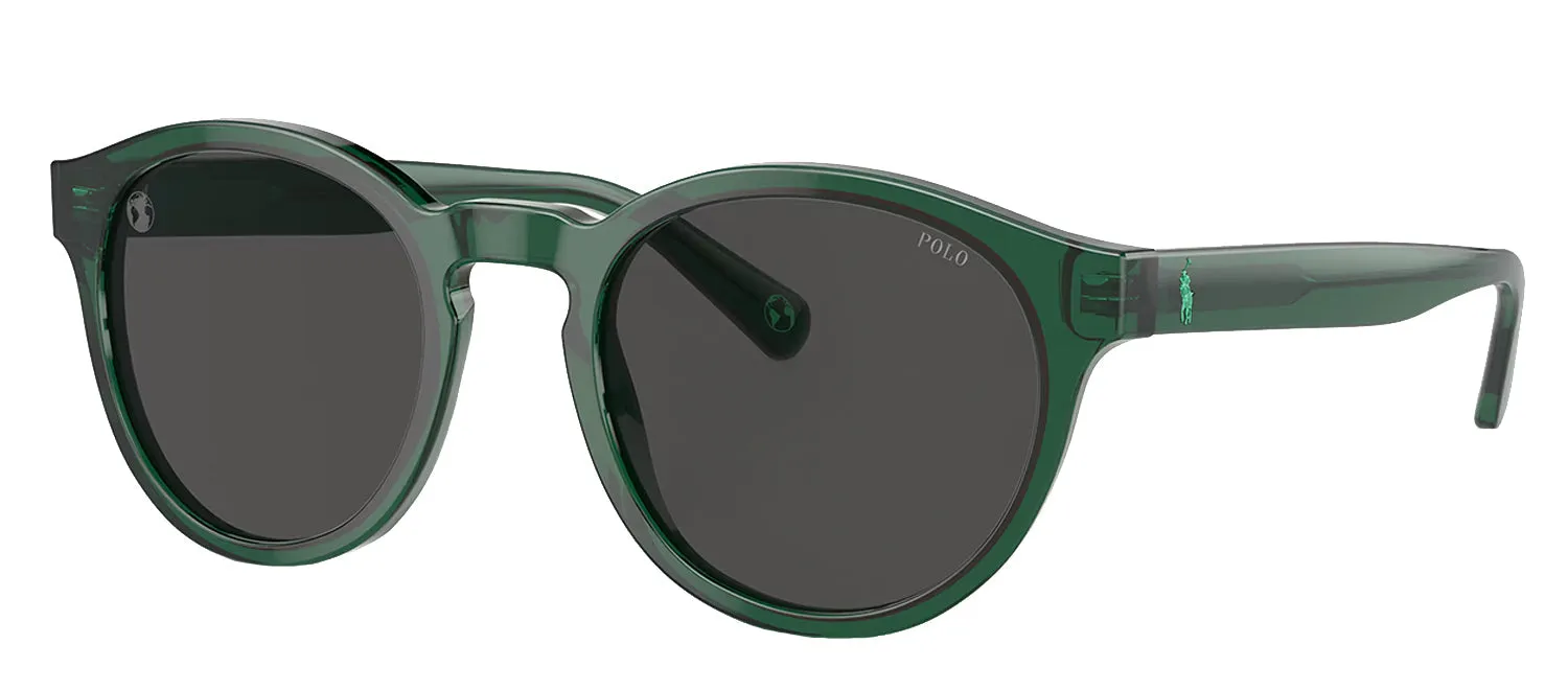 Ralph Lauren PH 4192 608487 Round Plastic Green Sunglasses with Grey Lens sold by Gaffos product image thumbnail 2