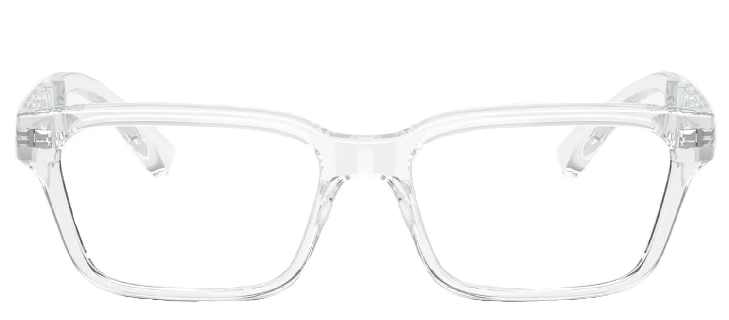 Armani Exchange AX 3116 8235 Rectangle Plastic Clear Eyeglasses with Logo Stamped Demo Lenses sold by Gaffos