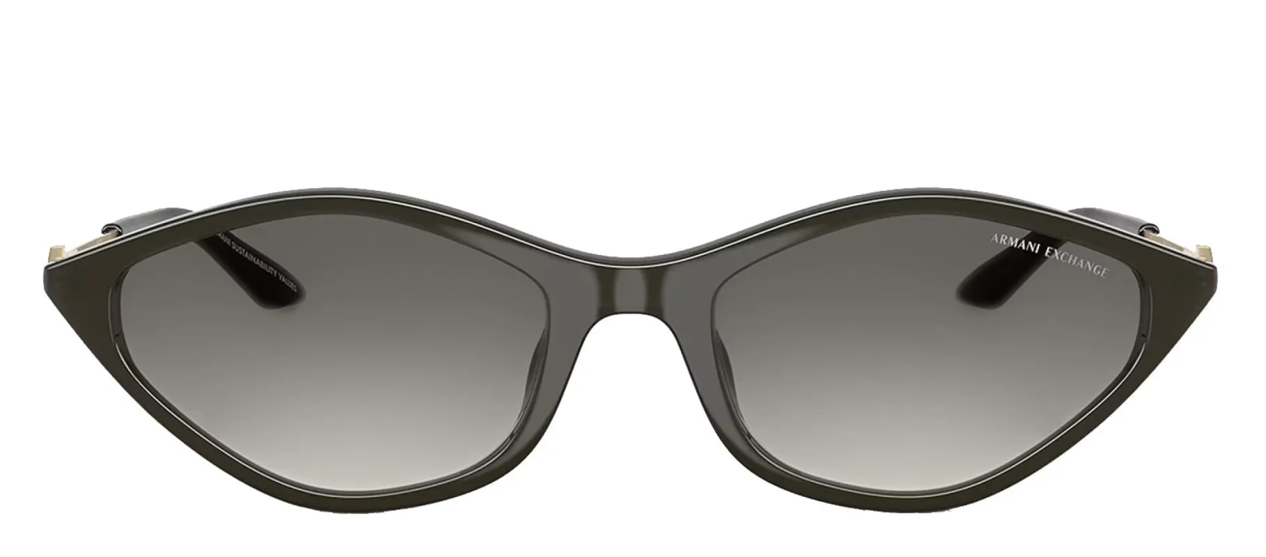 Armani Exchange AX 4152SU 836711 Irregular Plastic Grey Sunglasses with Grey Gradient Lens sold by Gaffos