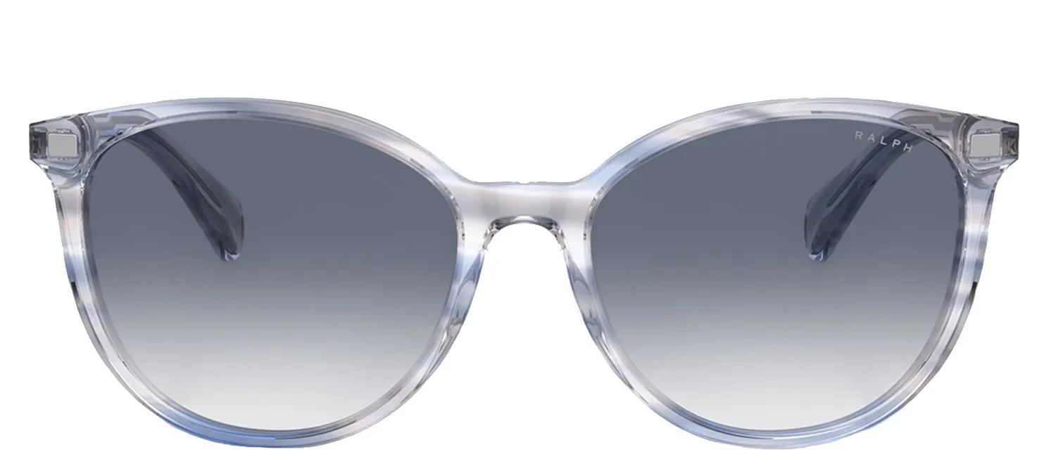 Ralph Lauren RA 5296 6035X0 Round Plastic Blue Sunglasses with Purple Gradient Lens sold by Gaffos