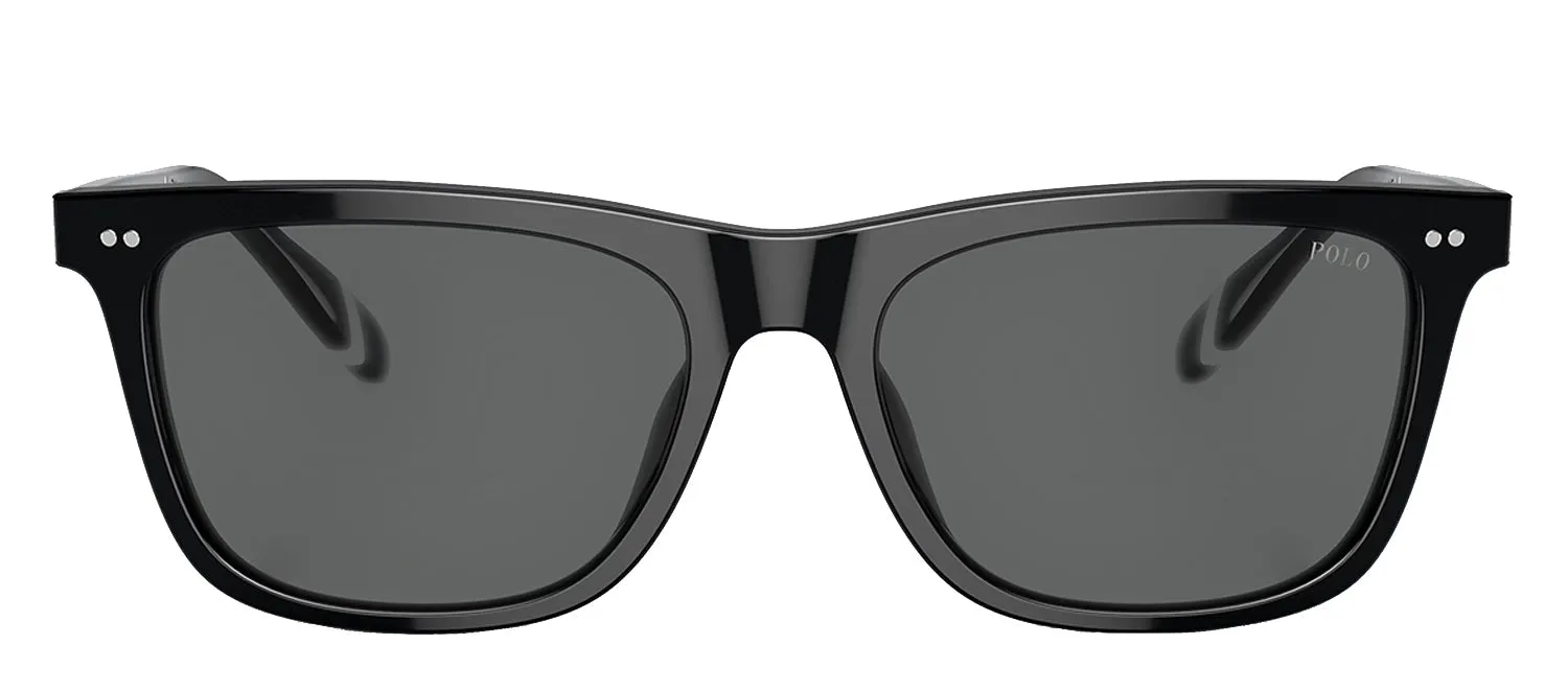 Ralph Lauren PH 4205U 500187 Square Plastic Black Sunglasses with Grey Lens sold by Gaffos