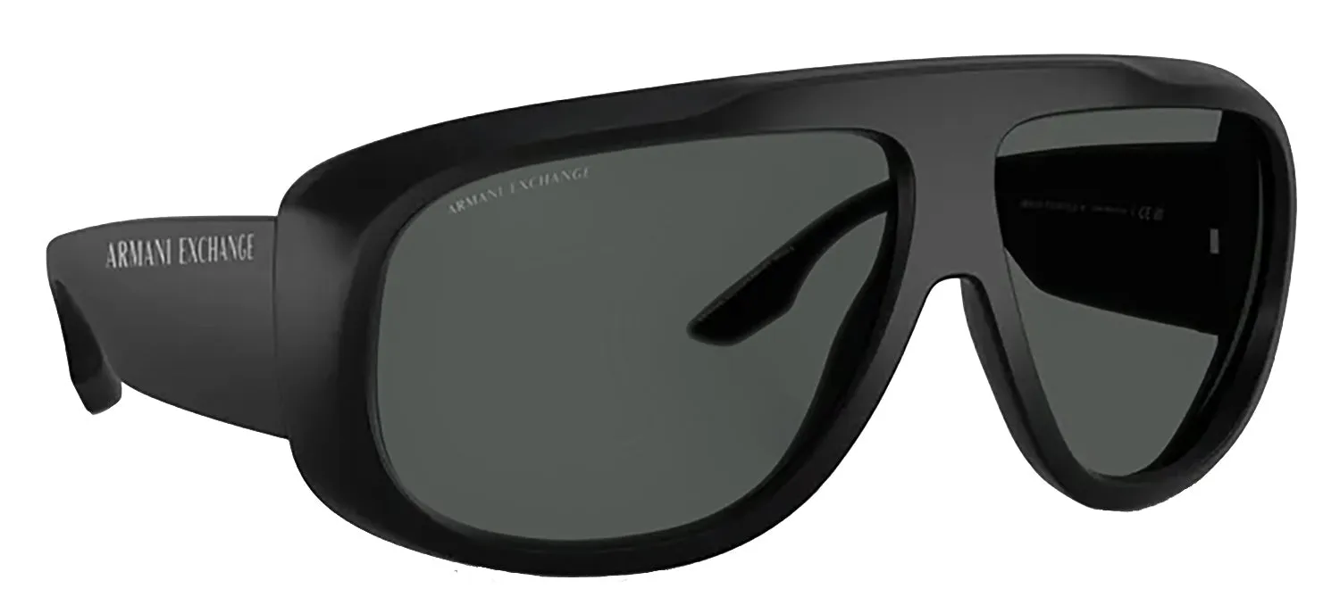 Armani Exchange AX 4143SU 808787 Pilot Plastic Black Sunglasses with Grey Lens sold by Gaffos product image thumbnail 2