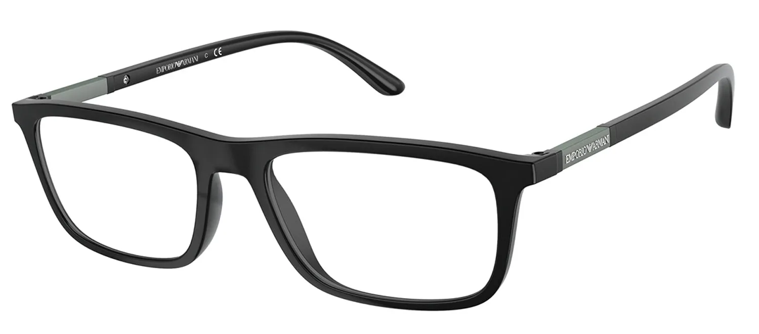 Emporio Armani EA 4160 50421W Rectangle Plastic Black Sunglasses with Clear Lens sold by Gaffos product image thumbnail 2