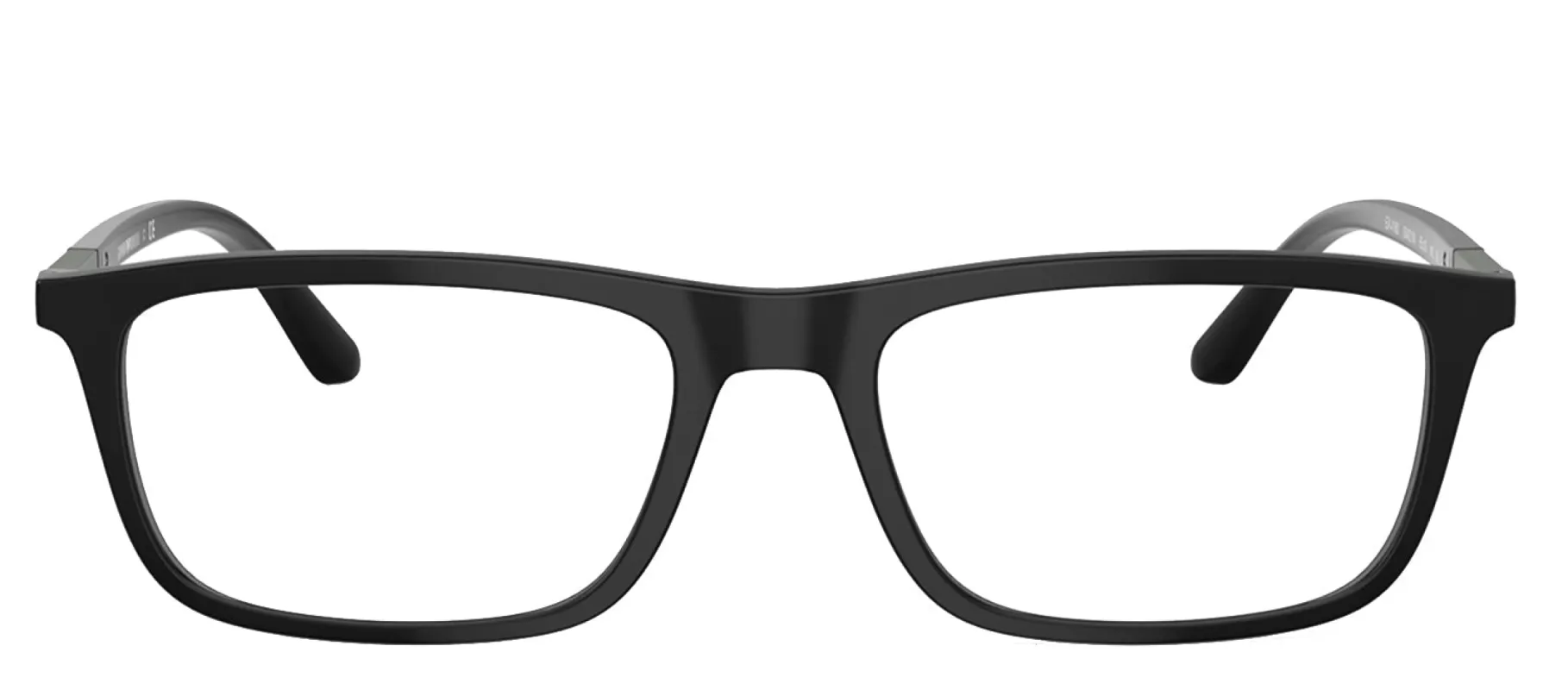 Emporio Armani EA 4160 50421W Rectangle Plastic Black Sunglasses with Clear Lens sold by Gaffos