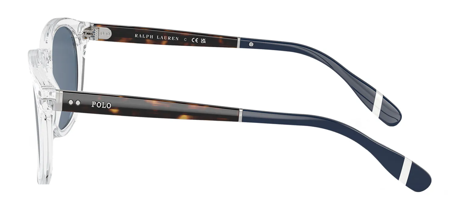 Ralph Lauren PH 4206 533180 Phantos Plastic Clear Sunglasses with Blue Lens sold by Gaffos product image thumbnail 3