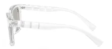 Armani Exchange AX 4147S 82356G Square Plastic Clear Sunglasses with Silver Mirror Lens sold by Gaffos