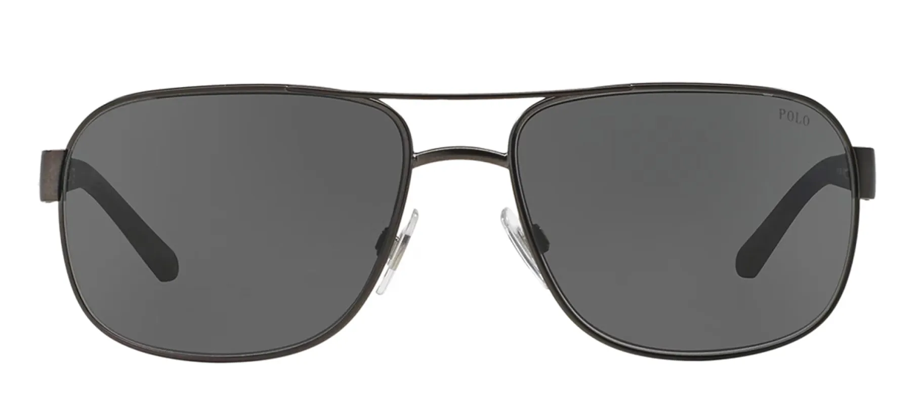 Ralph Lauren PH 3093 928887 Square Metal Gunmetal Sunglasses with Grey Lens sold by Gaffos