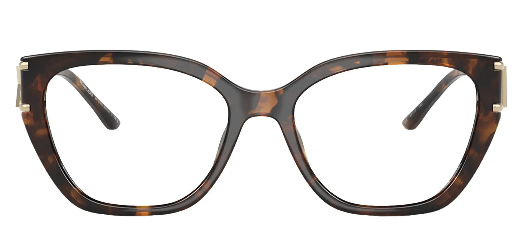 Michael Kors BIERZO MK 4140U 3006 Square Plastic Tortoise Eyeglasses with Logo Stamped Demo Lenses sold by Gaffos