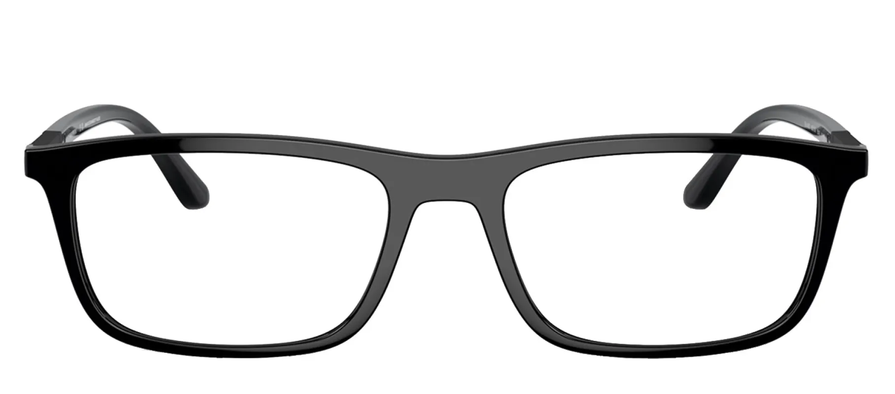 Emporio Armani EA 4160 50011W Rectangle Plastic Black Sunglasses with Clear Lens sold by Gaffos