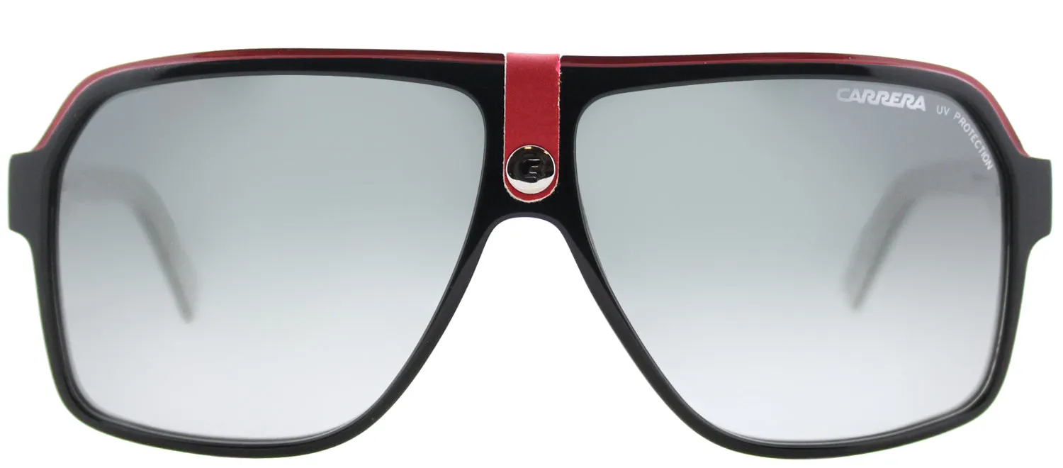 Carrera CA Carrera33 8V4 PT Aviator Plastic Black Sunglasses with Grey Gradient Lens sold by Gaffos