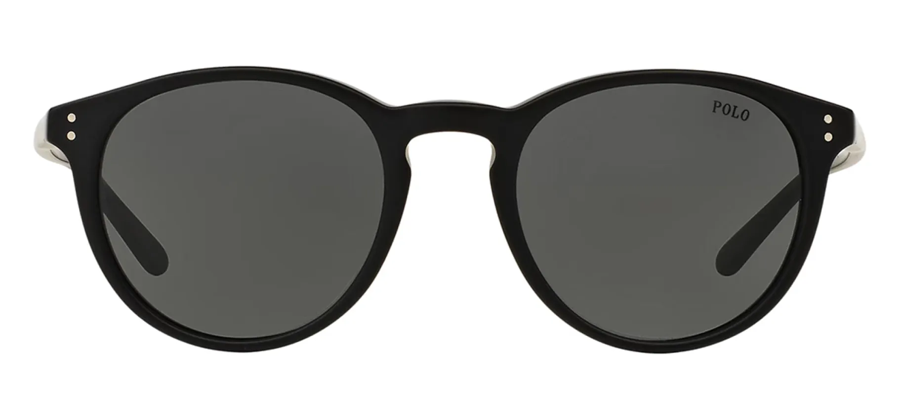 Ralph Lauren PH 4110 528487 Phantos Plastic Black Sunglasses with Grey Lens sold by Gaffos