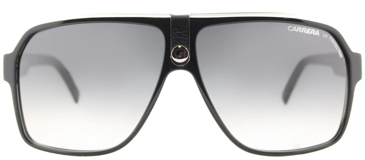 Carrera CA Carrera33 8V6 9O Aviator Plastic Black Sunglasses with Dark Grey Gradient Lens sold by Gaffos