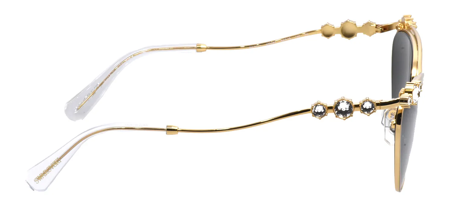 Swarovski SK 7017 400487 Cat-Eye Metal Gold Sunglasses with Grey Lens sold by Gaffos product image thumbnail 5