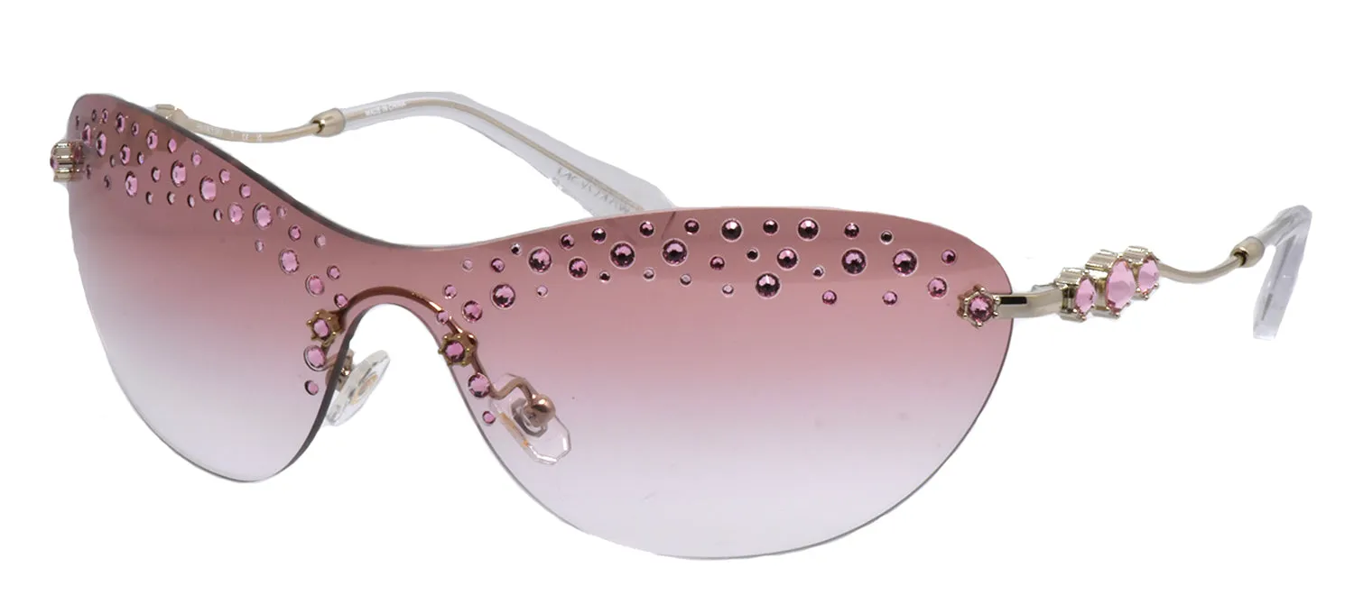 Swarovski SK 7023 40138D Irregular Metal Gold Sunglasses with Pink Gradient Lens sold by Gaffos product image thumbnail 2