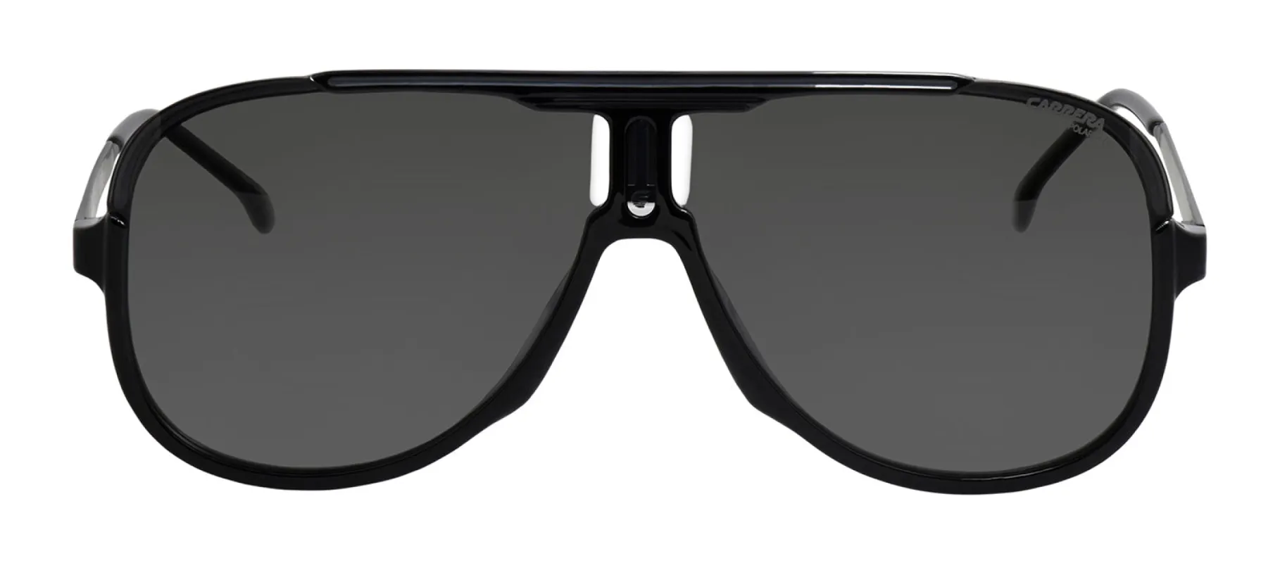 Carrera CA CARRERA1059/S 08A Pilot Plastic Black Sunglasses with Grey Polarized Lens sold by Gaffos