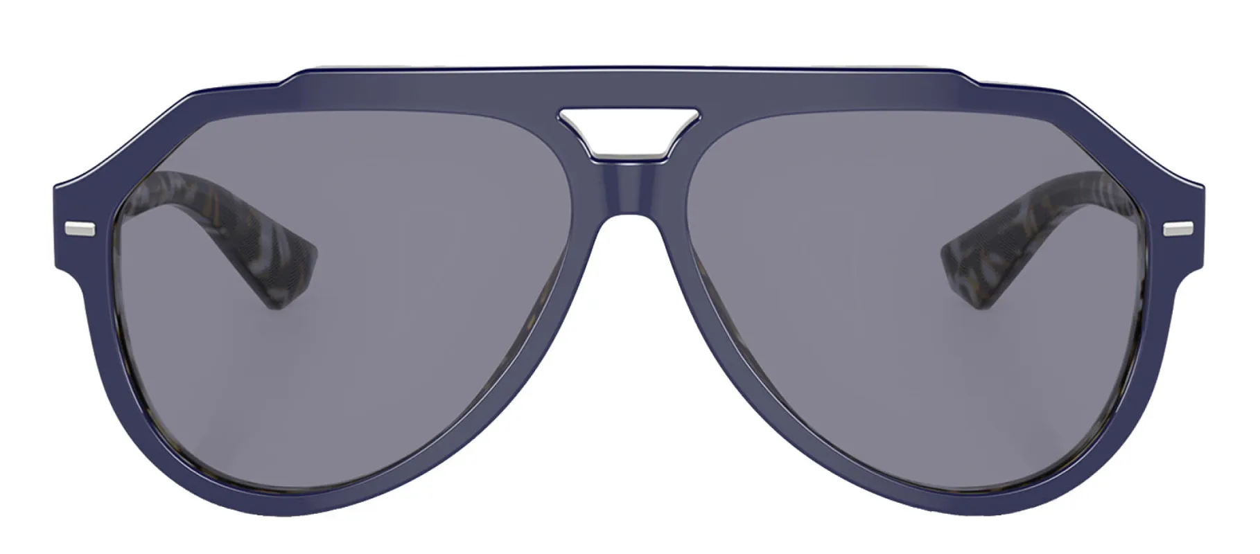 Dolce & Gabbana DG 4452 3423/1 Aviator Acetate Blue on Blue Havana Sunglasses with Gray Solid Color Lens sold by Gaffos