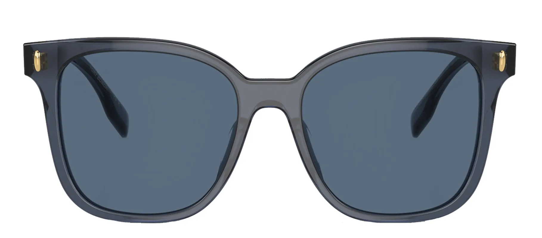 Tory Burch TY 7203U 196380 Square Acetate Transparent Blue Sunglasses with Dark Blue Solid Color Lens sold by Gaffos