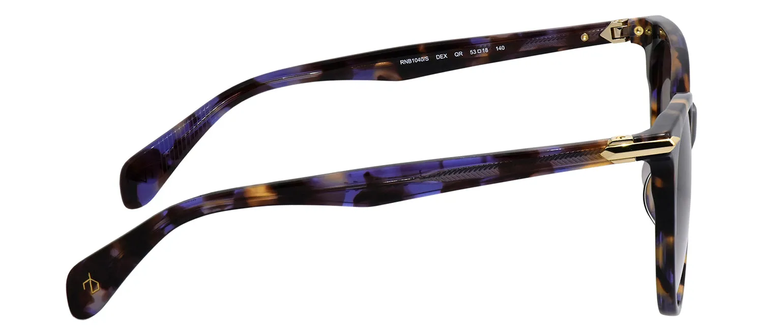 Rag & Bone RNB 1040/S DEX Oval Metal Violet Havana Sunglasses with Brown Shaded Lens sold by Gaffos product image thumbnail 3