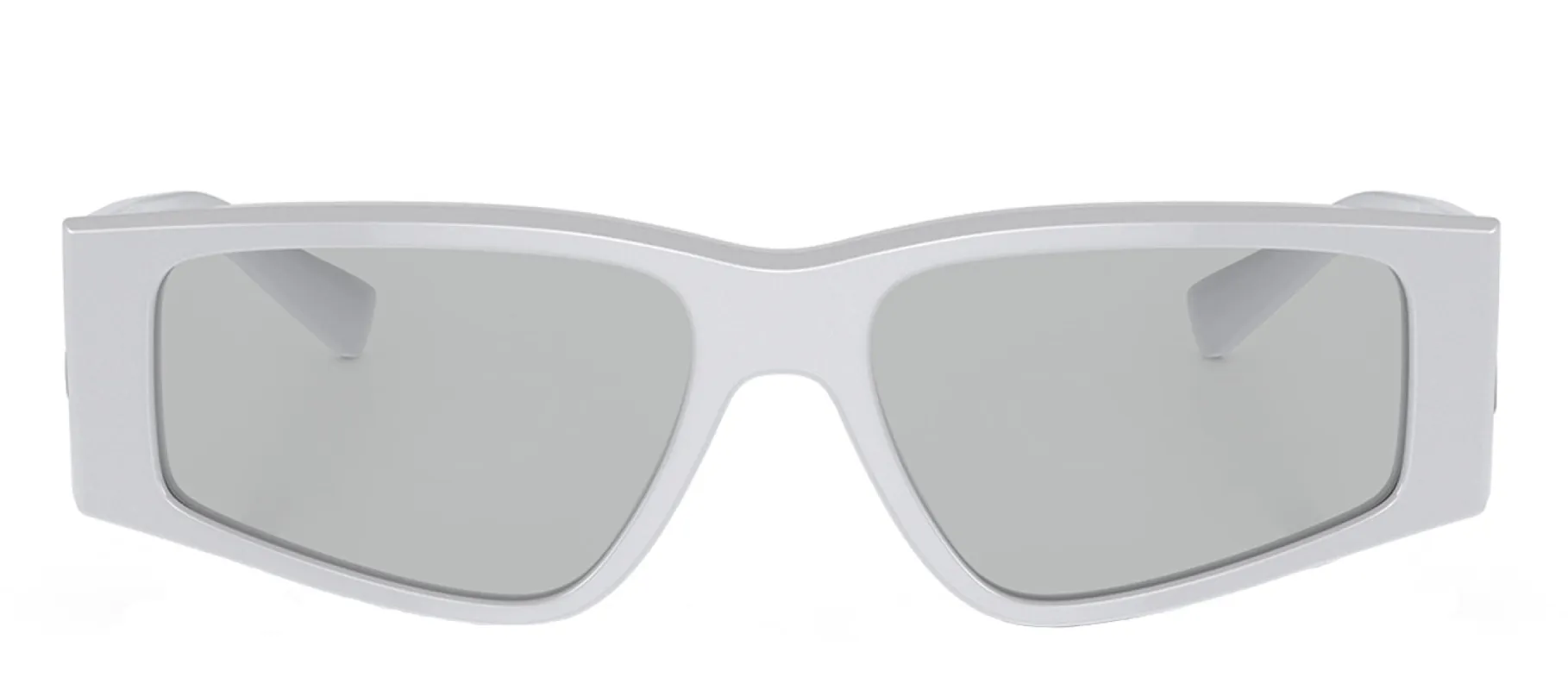 Dolce & Gabbana DG 4453 341887 Rectangle Acetate Light Gray Sunglasses with Light Gray Solid Color Lens sold by Gaffos