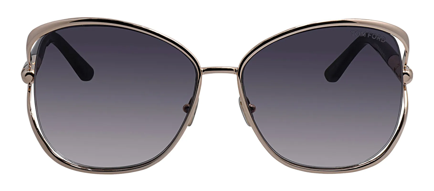 Tom Ford FT 1091 28B Butterfly Metal Gold Sunglasses with Smoke Gradient Lens sold by Gaffos