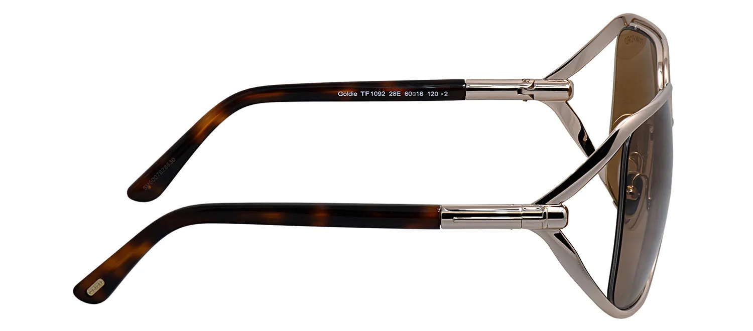 Tom Ford FT 1092 28E Butterfly Metal Gold Sunglasses with Brown Classic Lens sold by Gaffos product image thumbnail 3