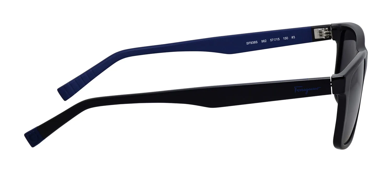 Salvatore Ferragamo SF 938S 5715962 Rectangular Plastic Black Sunglasses with Dark Grey Classic Lens sold by Gaffos product image thumbnail 3