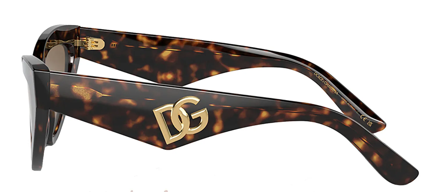 Dolce & Gabbana DG 4439 502/73 Cat Eye Acetate Brown Sunglasses with Brown Lens sold by Gaffos product image thumbnail 3