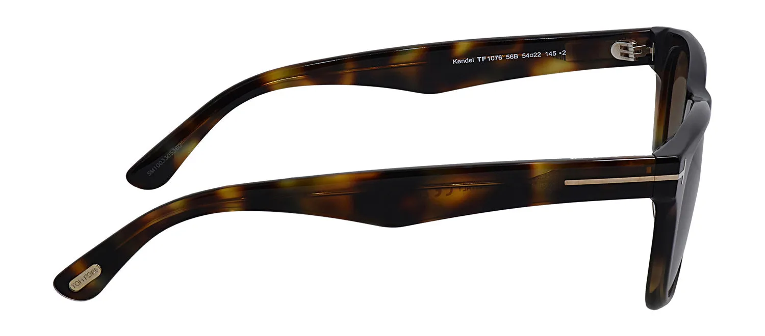 Tom Ford FT 1076 56B Rectangular Acetate Havana Sunglasses with Grey Solid Color Lens sold by Gaffos product image thumbnail 3