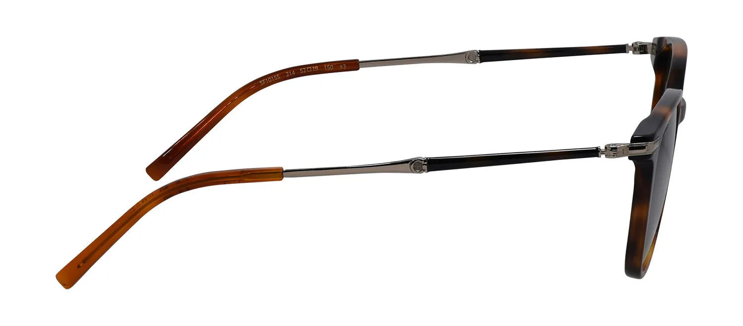Salvatore Ferragamo SF 1015S 214 Square Acetate Tortoise Sunglasses with Green Classic Lens sold by Gaffos product image thumbnail 3