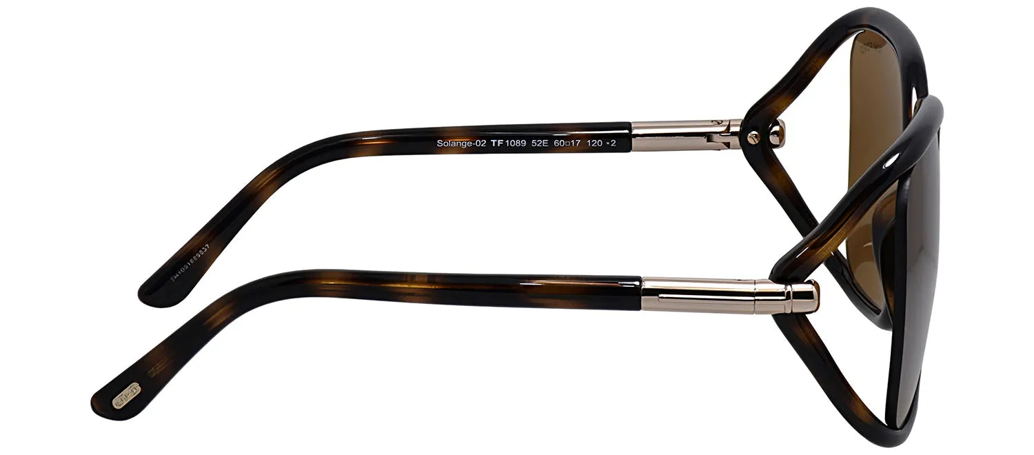 Tom Ford FT 1089 52E Butterfly Plastic Dark Havana Sunglasses with Brown Classic Lens sold by Gaffos product image thumbnail 3