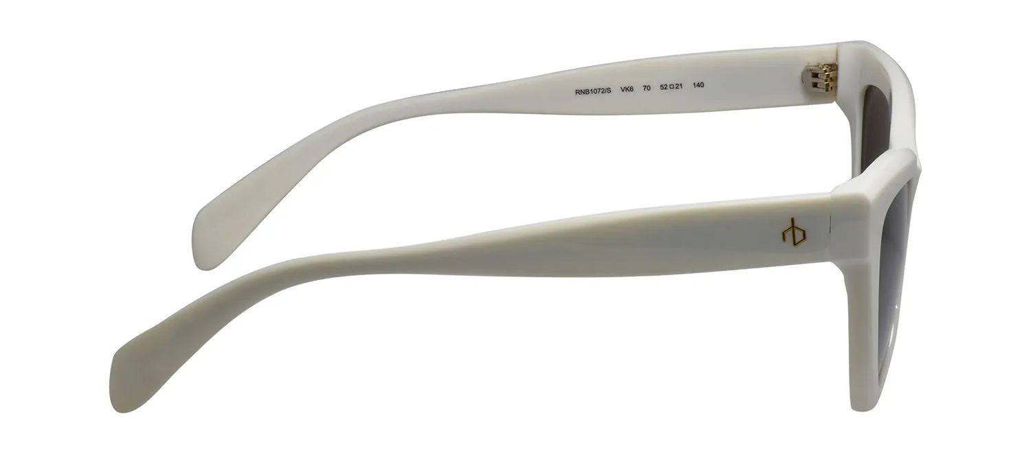 Rag & Bone RNB 1072/S VK6 Cat Eye Acetate White Sunglasses with Brown Solid Color Lens sold by Gaffos product image thumbnail 3