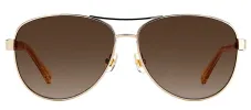 Kate Spade KS Fara/S J5G Aviator Metal Gold Sunglasses with Brown Polarized Lens sold by Gaffos