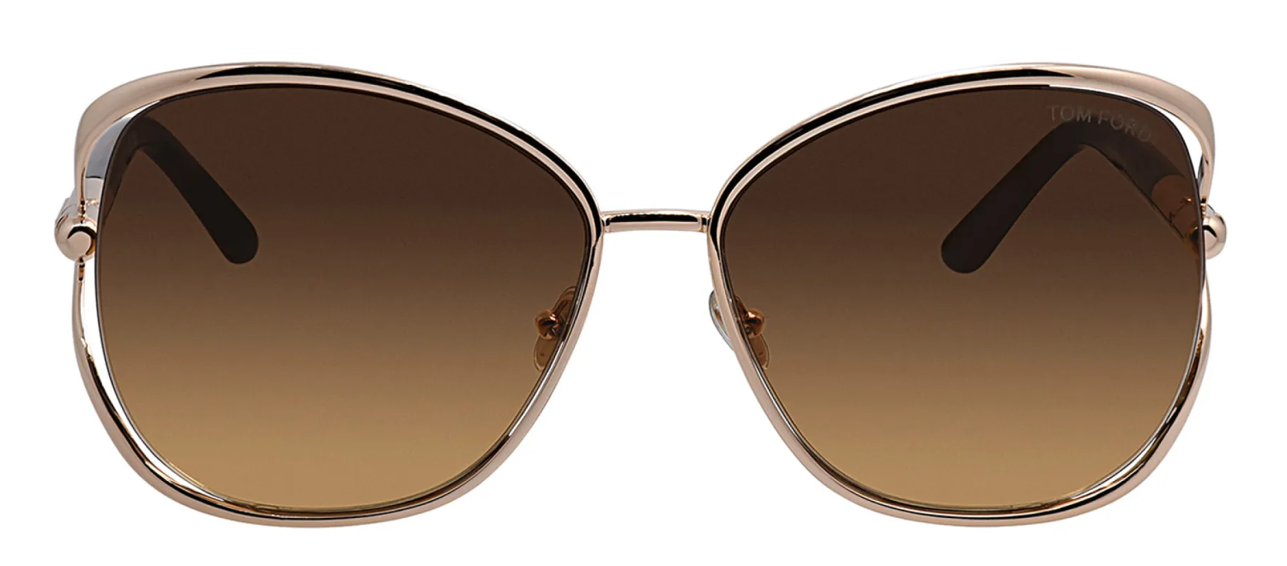 Tom Ford FT 1091 28F Butterfly Metal Gold Sunglasses with Brown Classic Lens sold by Gaffos
