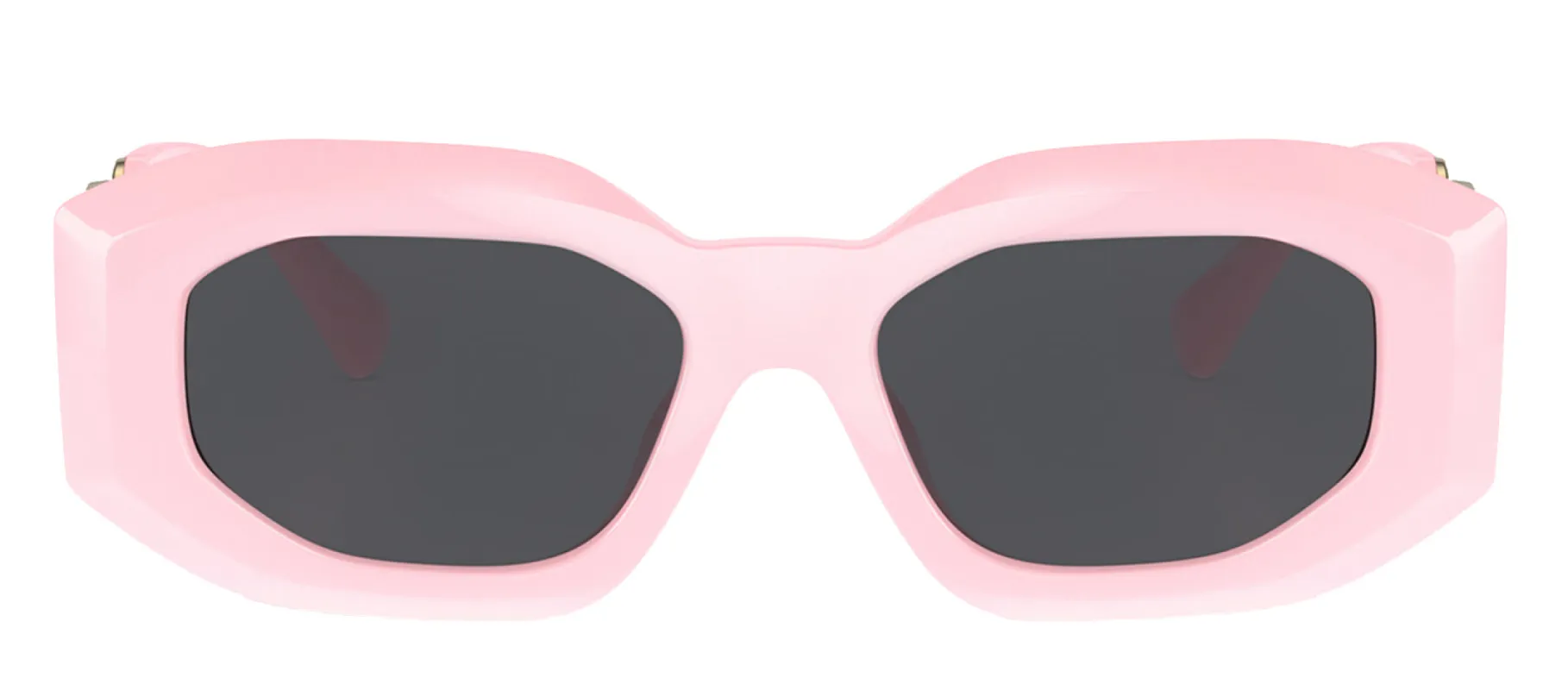 Versace VE 4425U 544087 Irregular Nylon Pink Sunglasses with Dark Grey Solid Color Lens sold by Gaffos