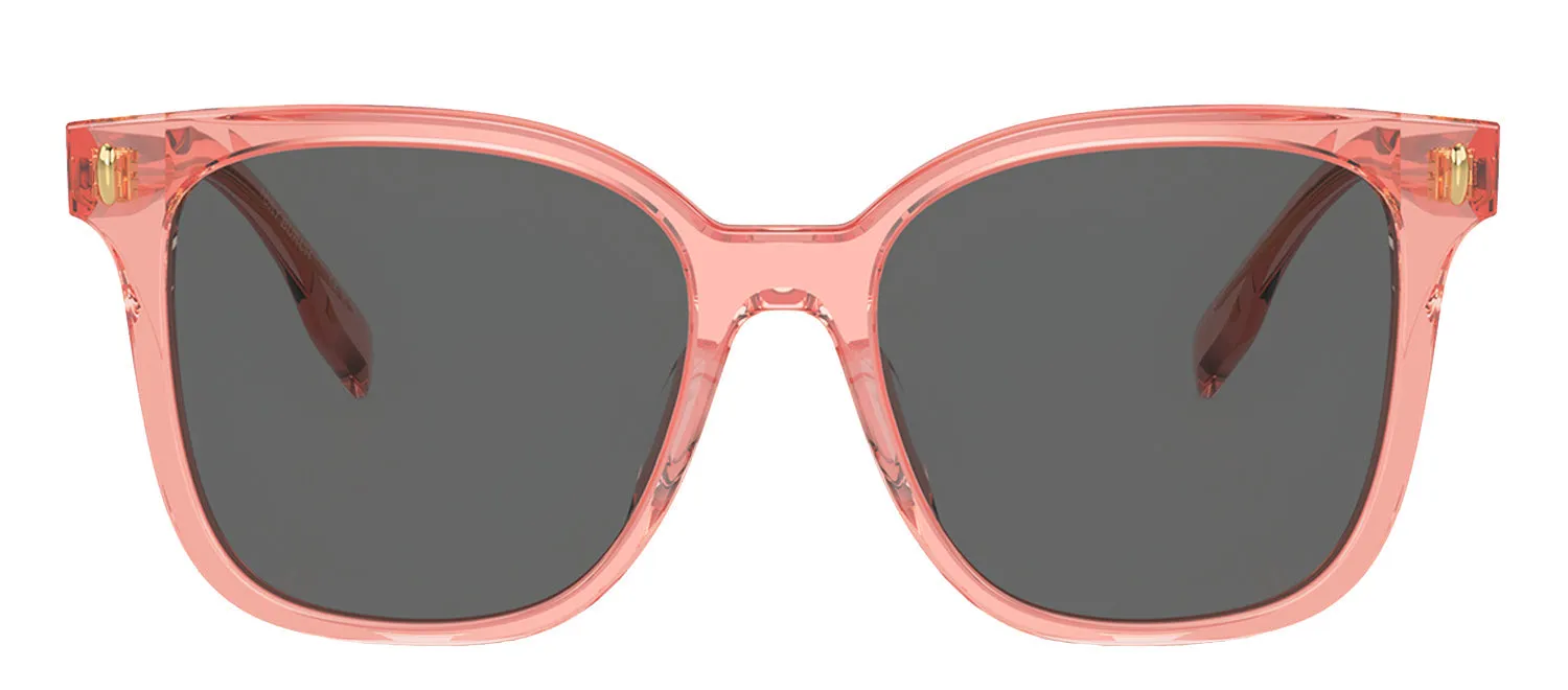 Tory Burch TY 7203U 199087 Square Acetate Transparent Orange Sunglasses with Dark Gray Solid Color Lens sold by Gaffos